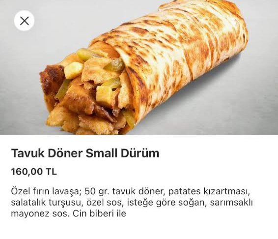 finansalozgur94's tweet photo. Gıdada acilen porsiyon standardı getirilmeli.
Örneğin 100 gramdan az döner satmak yasaklanmalı.
50 gram o kadar az ki şöyle anlatayım:
1 adet küçük boy yumurta ortalama 50 gramdır. https://t.co/LiusTRLMQH