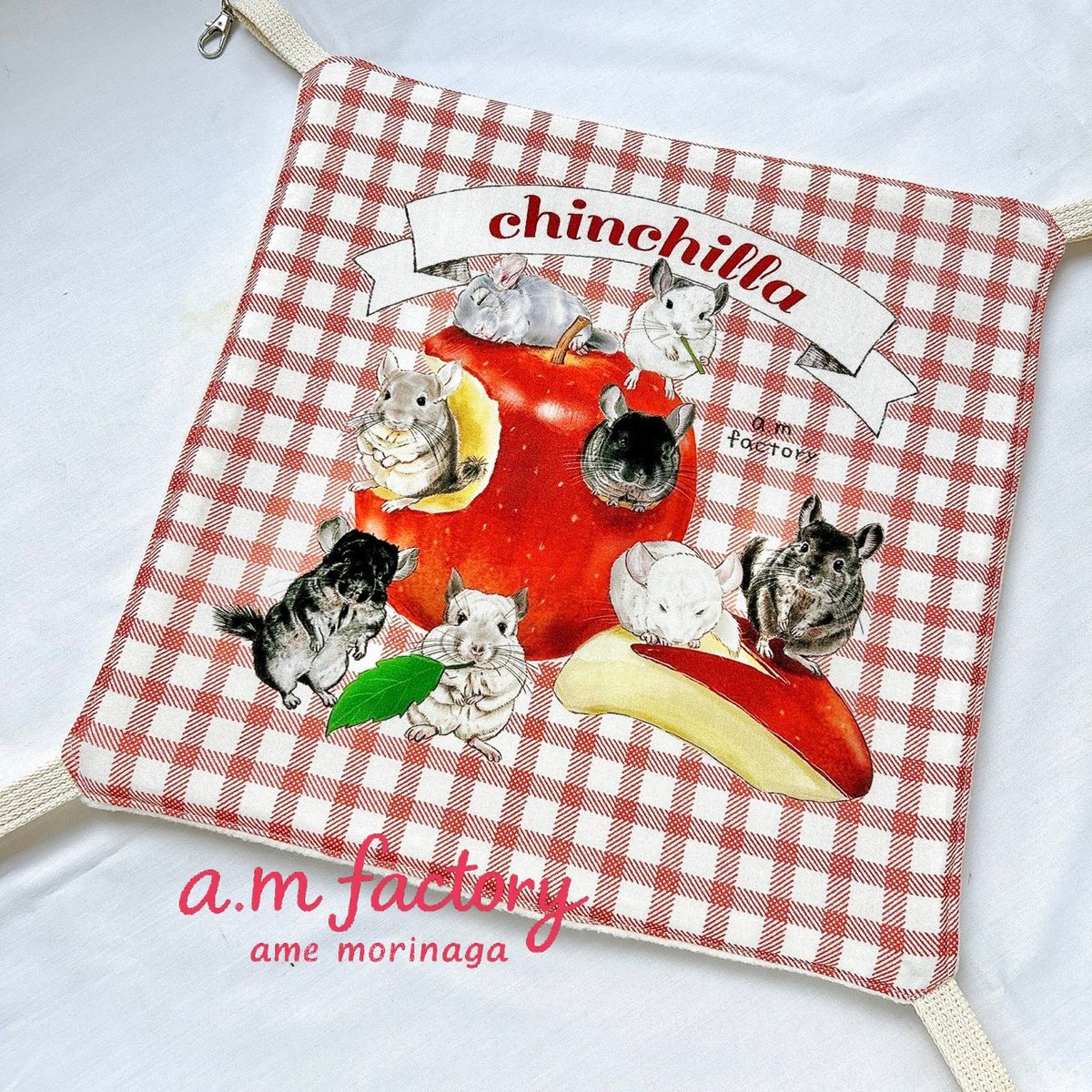 degu_chip's tweet photo. ハンモック他のデザイン！
サイズは約31cm×31cmくらいです✨
#チラマ2026amfactory https://t.co/NFeFfTzBq3