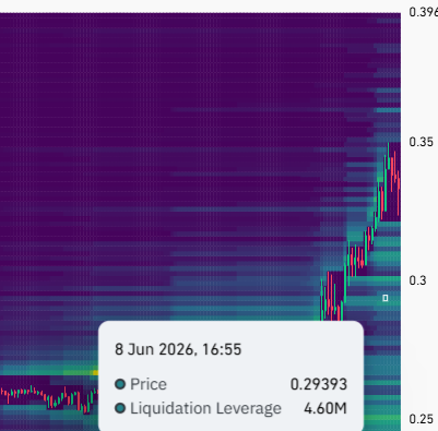 HardRockBigBets's tweet photo. Lot of liquidity around 0.293 probably $20M orders waiting to be cleaned out https://t.co/MHjx5v3Mco