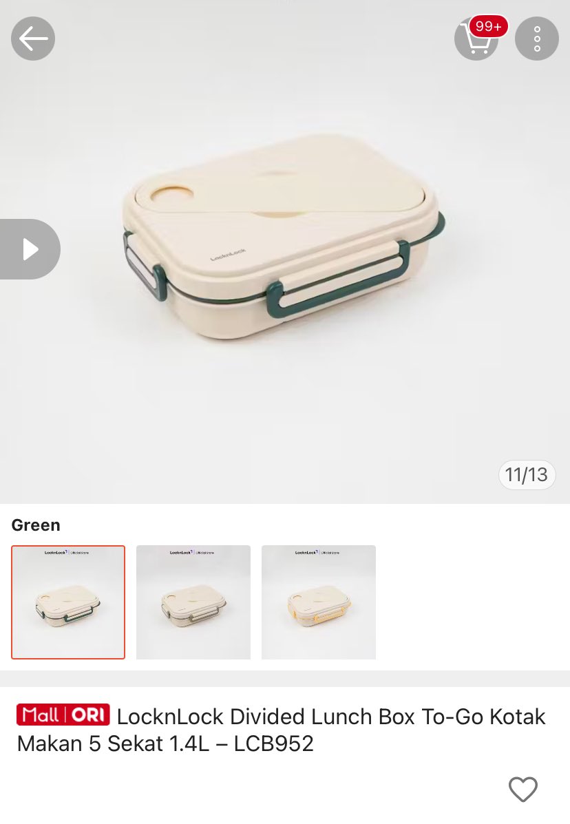 studyinstead's tweet photo. wts want to sell ￼LocknLock Divided Lunch Box To-Go Kotak Makan 5 Sekat 1.4L 

New, blom pernah dipake, ada dus
💰105k
dijual karna gak kepake aja si https://t.co/gN06IfLyzA