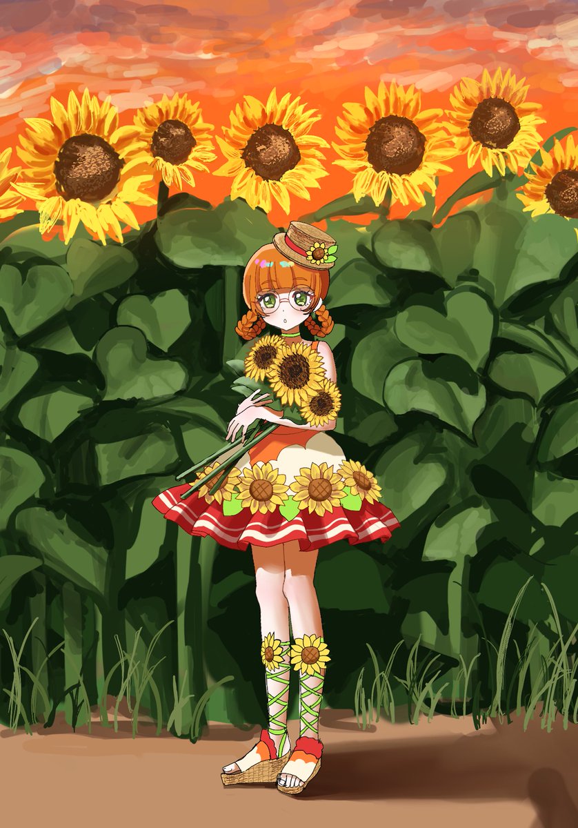 32rhythm's tweet photo. ひまわりサマー🌻❤️🧡 https://t.co/uFlWLrTh1S