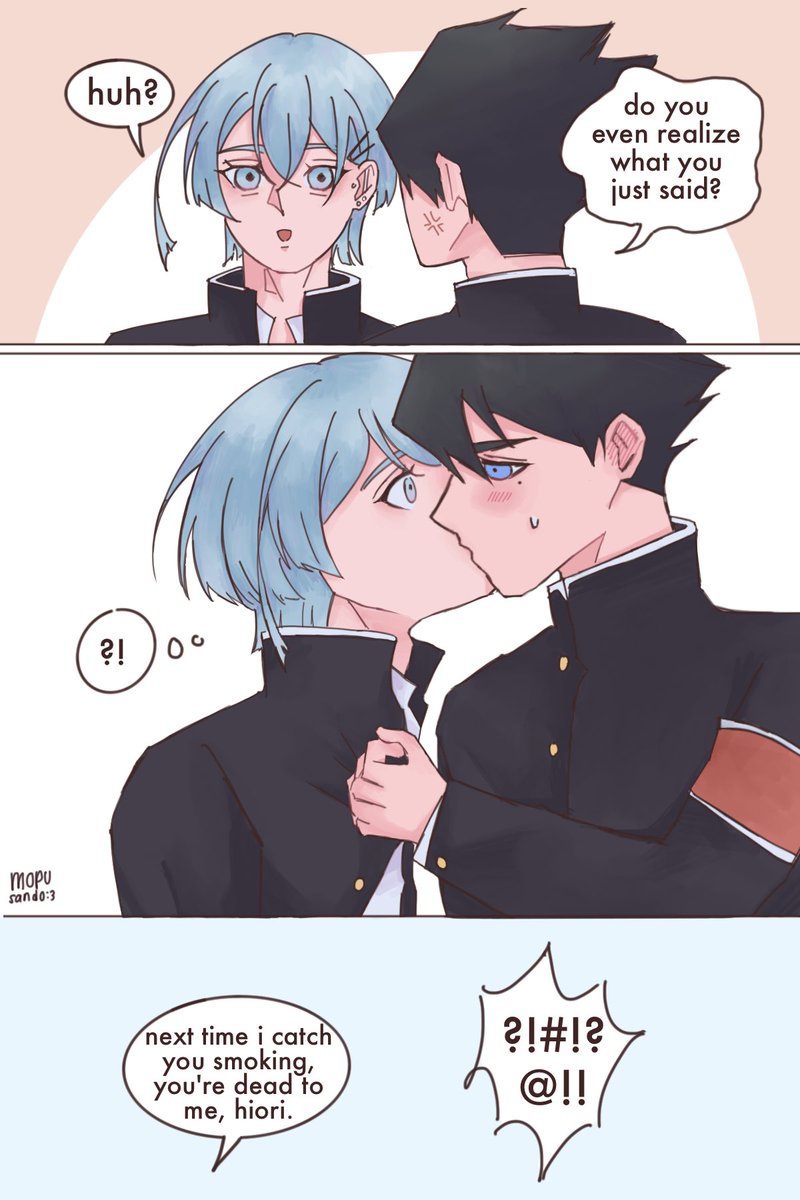 mopusando's tweet photo. #krho part two of delinquent hor x student council krs au, about hor who needs to stop 🚬 https://t.co/g8UV2AaKmz