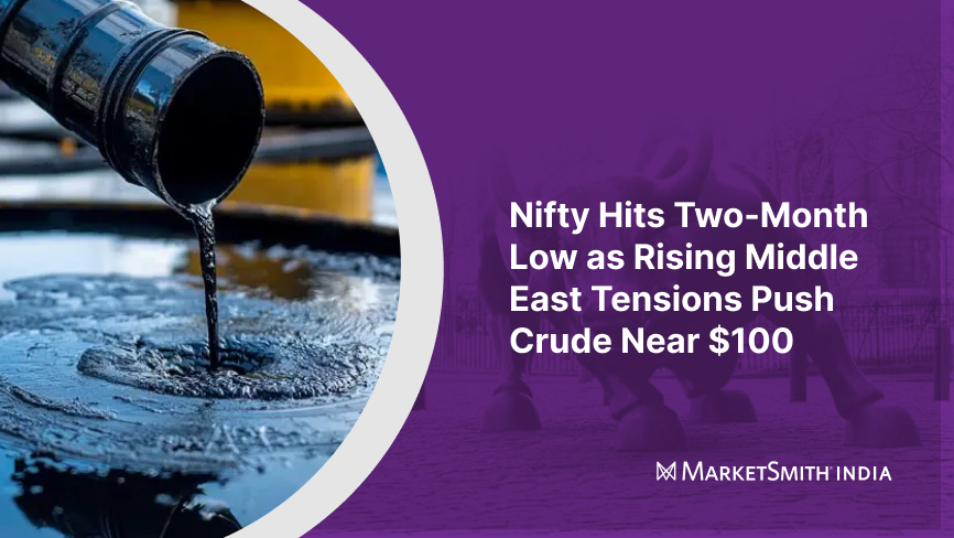 MarketSmithIND's tweet photo. Market Update: Nifty 50 remains in an Uptrend Under Pressure as distribution days rise to 5, signaling increasing institutional selling pressure. Broader market participation weakened sharply, with defensive sectors showing relative resilience amid a risk-off environment.

Sectors & Groups: Leaders → Healthcare, Utilities, Telecom. Laggards → Realty, Metals, Auto.

Top Industry Groups: Security & Safety, Computer Networking, Power Equipment, Industrials, Renewable Energy.

With market breadth deteriorating and leadership narrowing, investors may want to stay selective and prioritize risk management.

For a more detailed analysis, please read the full report here: https://t.co/3gKugLSbux

#Nifty50 #BankNifty #StockMarketIndia #ONeilMethodology #Trading #Investing #MarketUpdate
