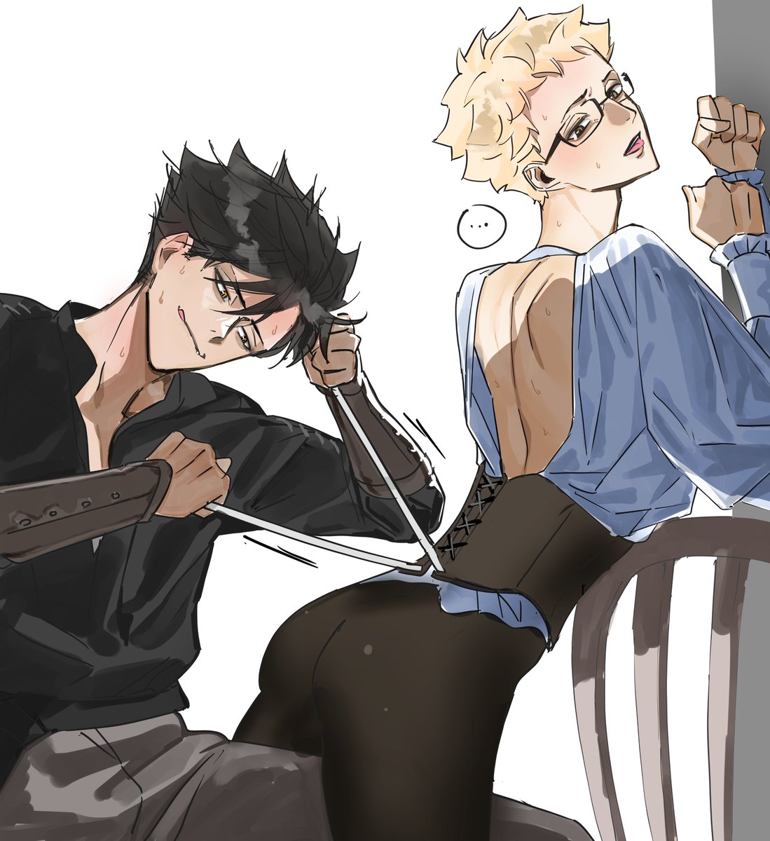 KodokagunaF's tweet photo. 코르셋
#kurotsuki #krtsk #クロ月 https://t.co/chPIeJGDu5