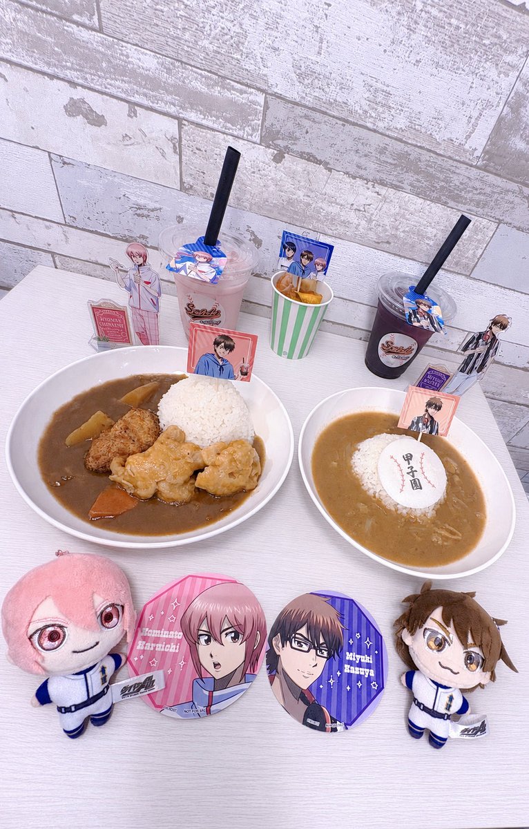 machu___xx's tweet photo. 22カレー行ってきた🍛♡
お友達に付き合ってもらって一也くんと春市くん並べられて嬉しい🐱🎀

#ダイヤのA #ダイヤのA好きな人と繋がりたい https://t.co/kakXjI5ZSB