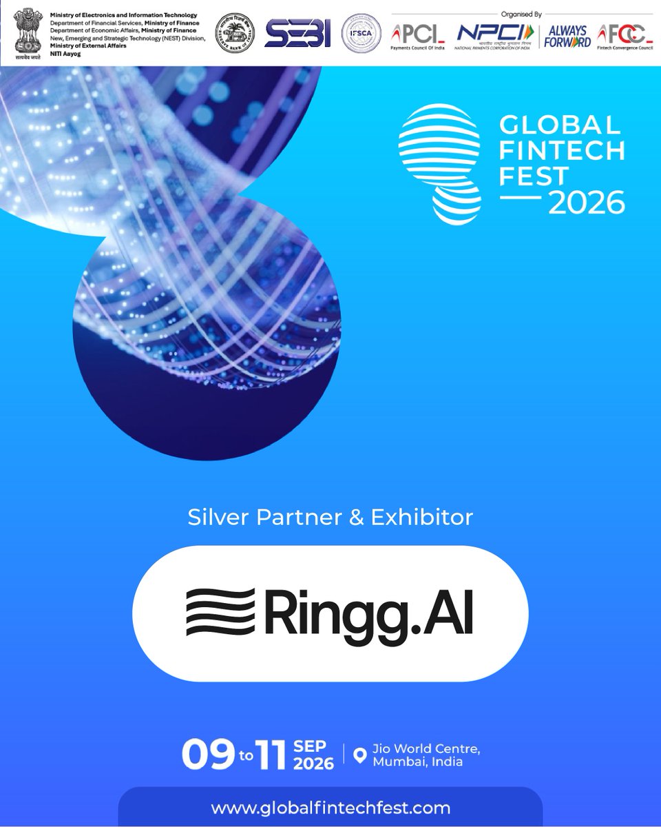 Ringg GFF 2026 is proud to welcome @ringg_ai as the Silver Partner and ...