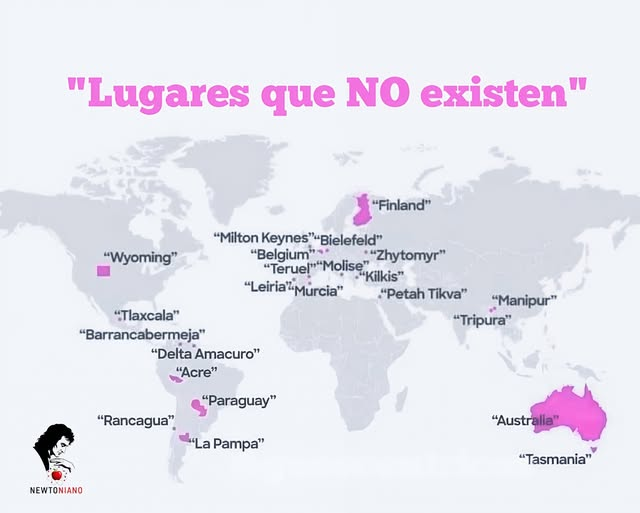 frodoargento's tweet photo. Mapa actualizado de lugares que no existen. https://t.co/IBmBSX9TJy
