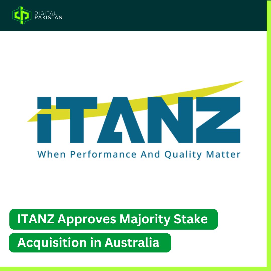 DigitalPK_offcl's tweet photo. ITANZ Technologies has approved a Rs4.344 billion investment to acquire a 51% stake in Australia's ITANZ Infinity. Shareholders will decide on the deal later this month.

Details: https://t.co/lvt0GXHZCS https://t.co/iKXN7STkj7