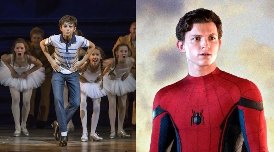 BuckTheCritics's tweet photo. Tom Holland was performing in Billy Elliot the Musical at London's Victoria Palace Theatre when he submitted his Spider-Man audition. Marvel specifically wanted someone with real gymnastics ability. His four years of ballet training on account of him being a girls blouse became the deciding factor.
