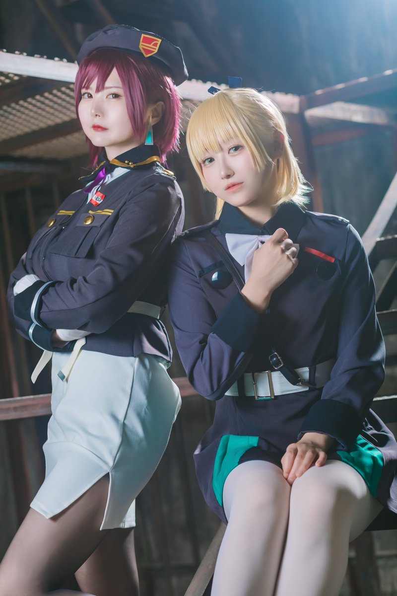 mifacos's tweet photo. ※ cosplay / コスプレ

　HEAVEN BURNS RED / ヘブバン
　手塚咲 / 七瀬七海

photo:@mikawakooka 
#ヘブバンコスプレ https://t.co/3hQvN4dJaU
