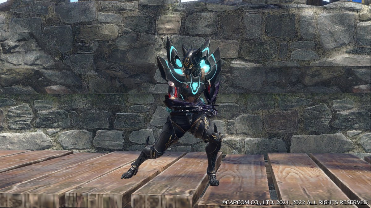 Irnkosugi's tweet photo. アークレンジャー・ブラック
楽しみすぎて
久々にエルガド行って重ね着探してしまった😋

#NIKKE　#サンブレイク https://t.co/lOjxnLcMQe