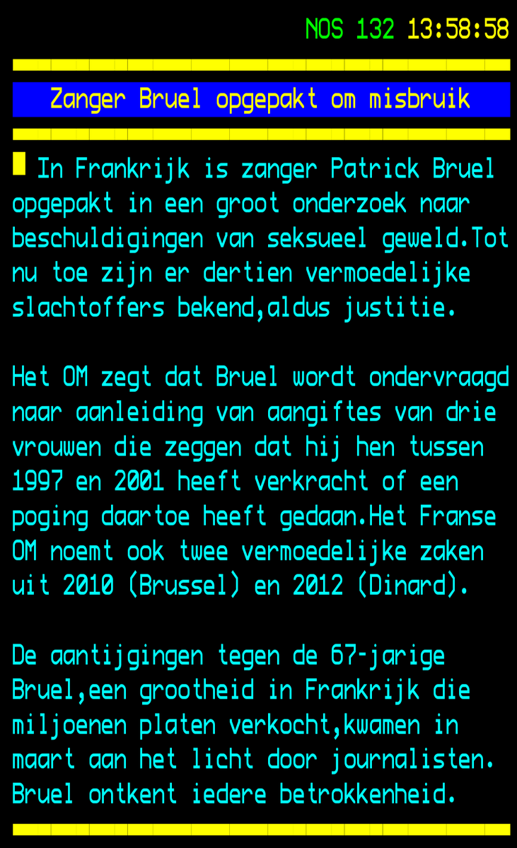 freek's tweet photo. Cannot be unheard.
Nooit meer Franse chansons van Patrick Bruel op de radio of thuis. Da's toch n groter gemis dan Ali B of Marco B. https://t.co/uNgmc0LtRm