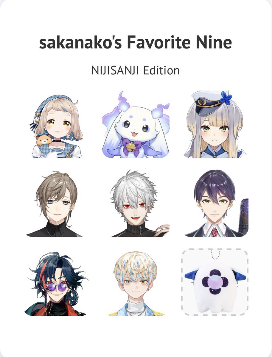 おさかなページです♡ MyFavoriteNineNIJISANJIEdition