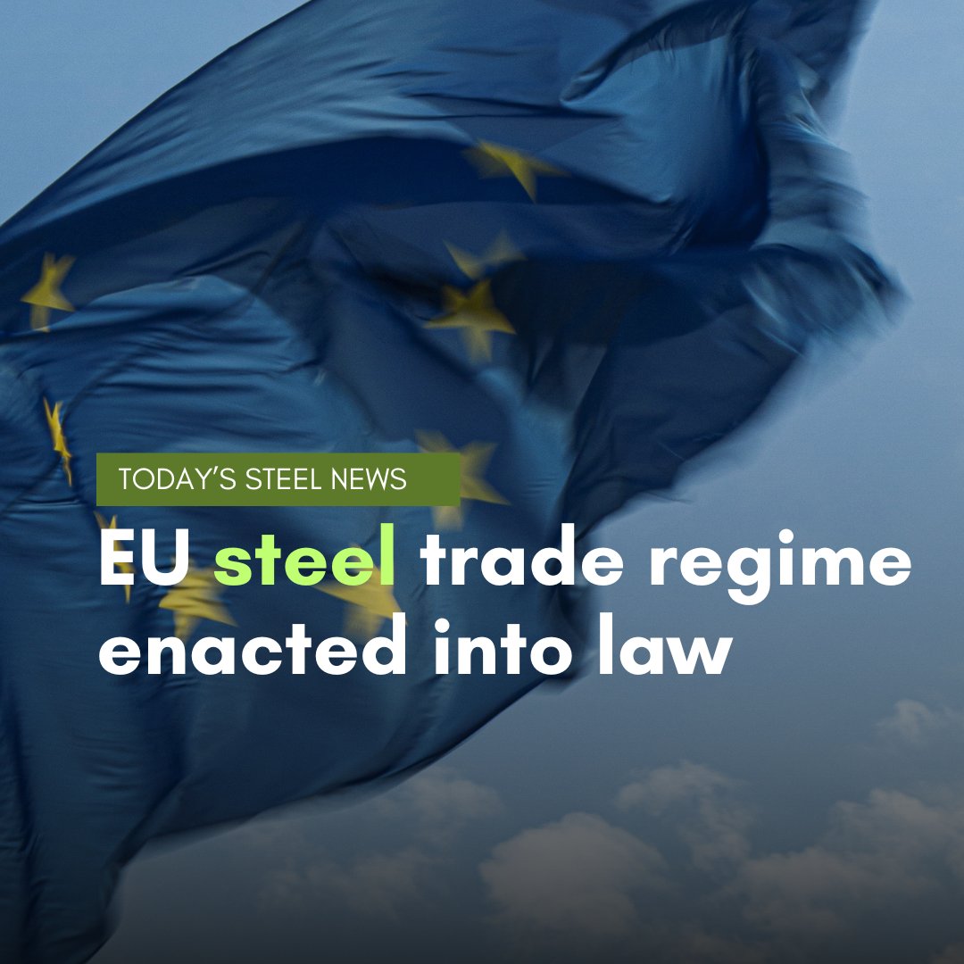 kallanish's tweet photo. The European Council has formally adopted the EU’s new #steel trade defence framework, which will apply from 1 July and replace the current steel #safeguard measure.

Read more: https://t.co/DTvpr3GBTK https://t.co/ipyEs1lqRH