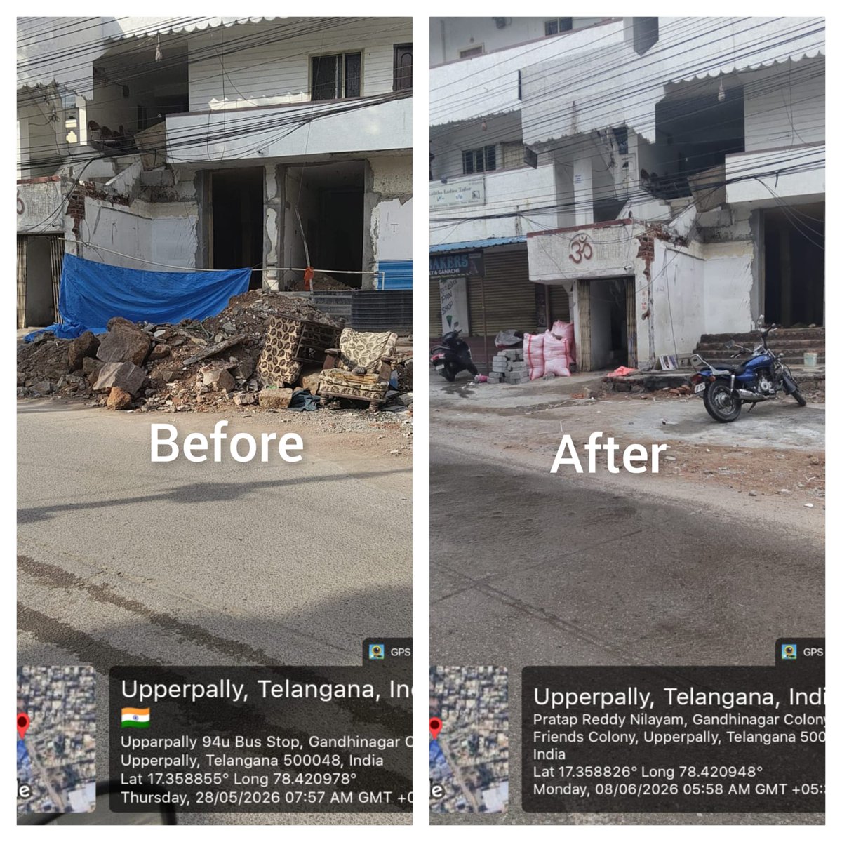 SSRInfraEnviro's tweet photo. GHMC's ongoing waste management activities in Attapur &amp; Kavadiguda and Masab Tank are creating cleaner neighborhoods,encouraging sustainable progress, and improving the quality of life for residents #GHMC #CDWaste #CleanHyderabad #SwachhBharatMission #WasteManagement #SSRECEnviro https://t.co/8w5XBULP0B