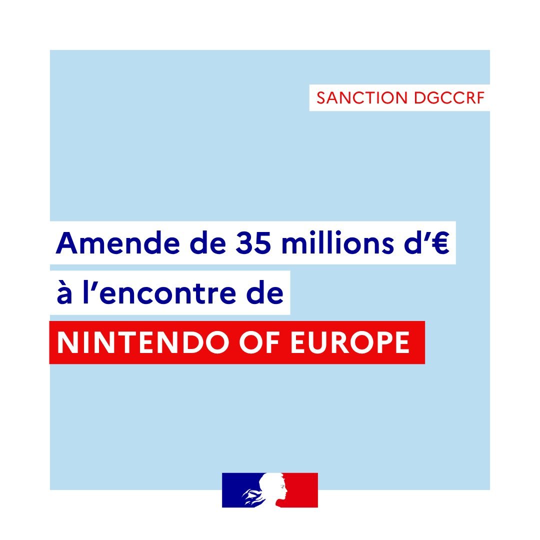 JulienChieze's tweet photo. Nintendo Europe écope d'une très lourde amende à cause du JoyCon Drift 🤯 https://t.co/kDTpPtTPj9 https://t.co/FC7R7MtKaA