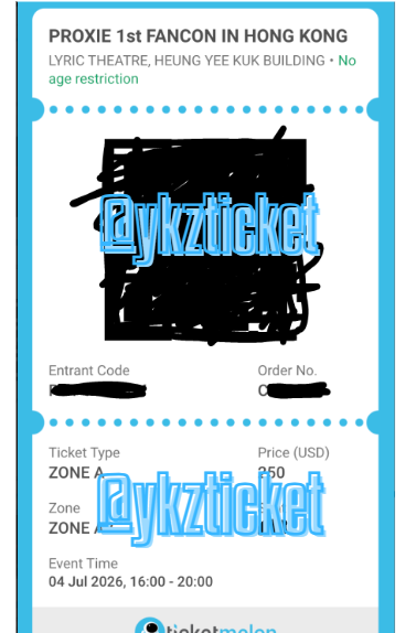 ykzticket's tweet photo. มีบัตรหลุดโซน A ครับ เครดิตการขายหน้าทวิตคร้าบ 
สนใจ ib

#PROXIE1stFANCONinHK #PROXIE1stAsiaTour #PROXIEth #LeayDoDee https://t.co/xIzGYScgzo