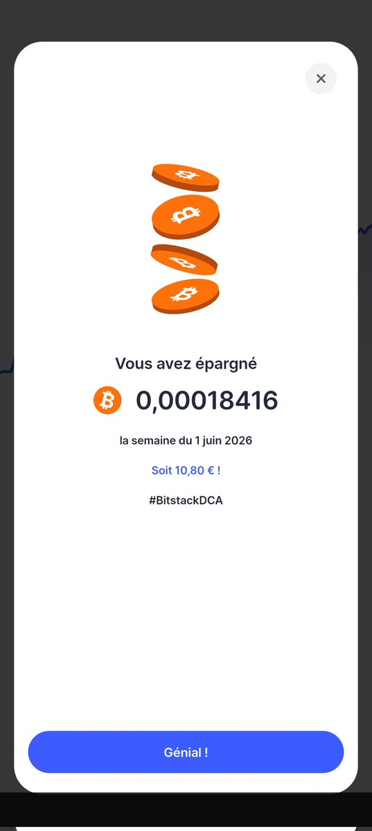 jeromebac's tweet photo. @bitstack #BitstackDCA https://t.co/fwOK4fdrYg