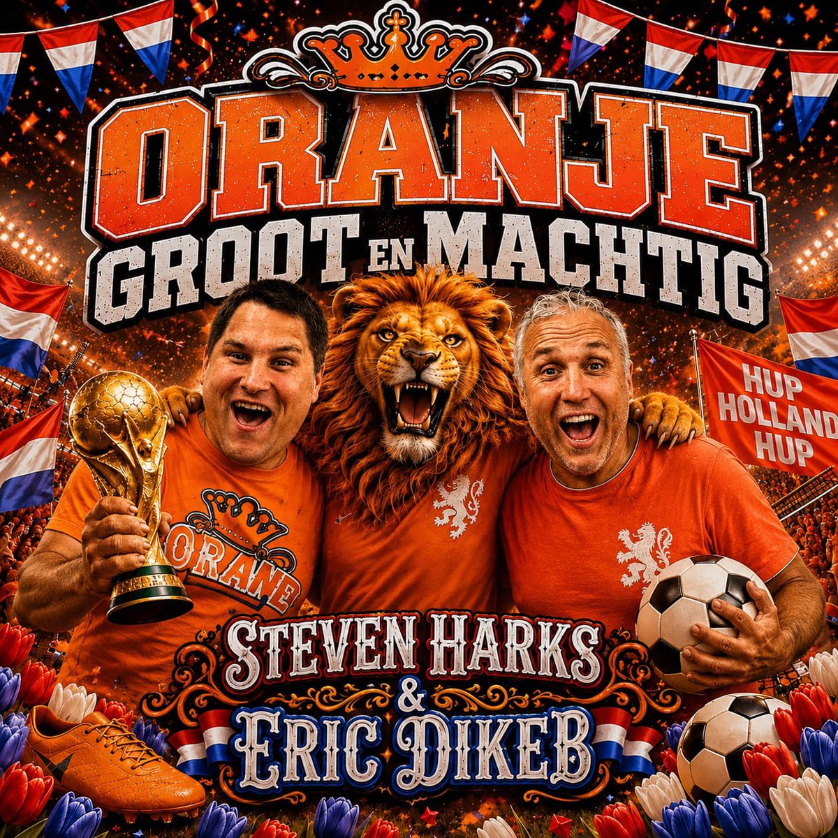 ericdikeb's tweet photo. Wat vinden jullie van onze WK track?
Steven Harks &amp; Eric Dikeb - Oranje Groot en Machtig.
Geef je eerlijke reactie onder deze post!
@uitlichten @volgers delen = heel fijn 😇 https://t.co/ibFXNYY9IR