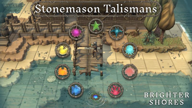 AndrewCGower's tweet photo. Stonemason talismans can now be found floating in the sea around Hopeport. https://t.co/bb1bx85CRq