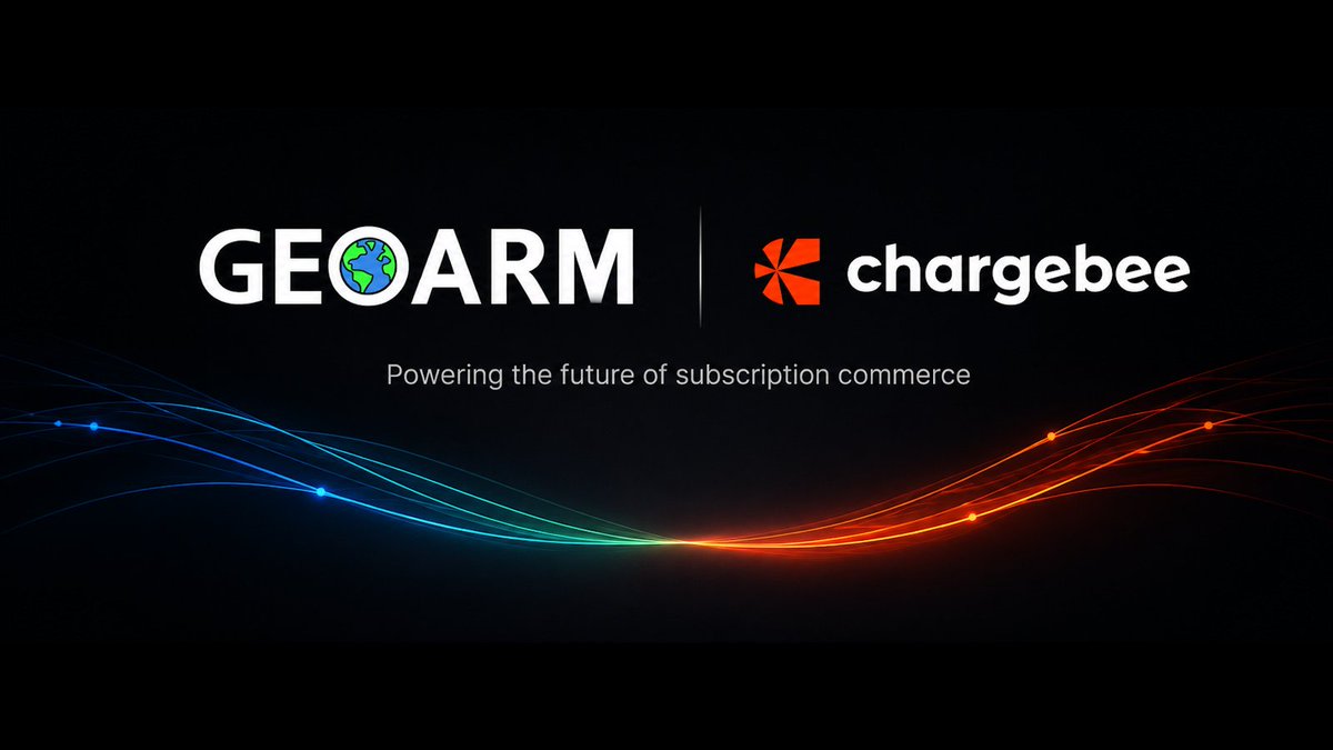 GeoArm's tweet photo. 🚀 Big news @GeoArm and @Chargebee are teaming up to deliver a smarter, more modern billing experience.
✅ Improved user experience
✅ Easier invoice & payment access
✅ Secure account management
✅ Faster payment processing
#GeoArm #Chargebee #Partnership #TechNews #Saas https://t.co/gfapsUiMq5