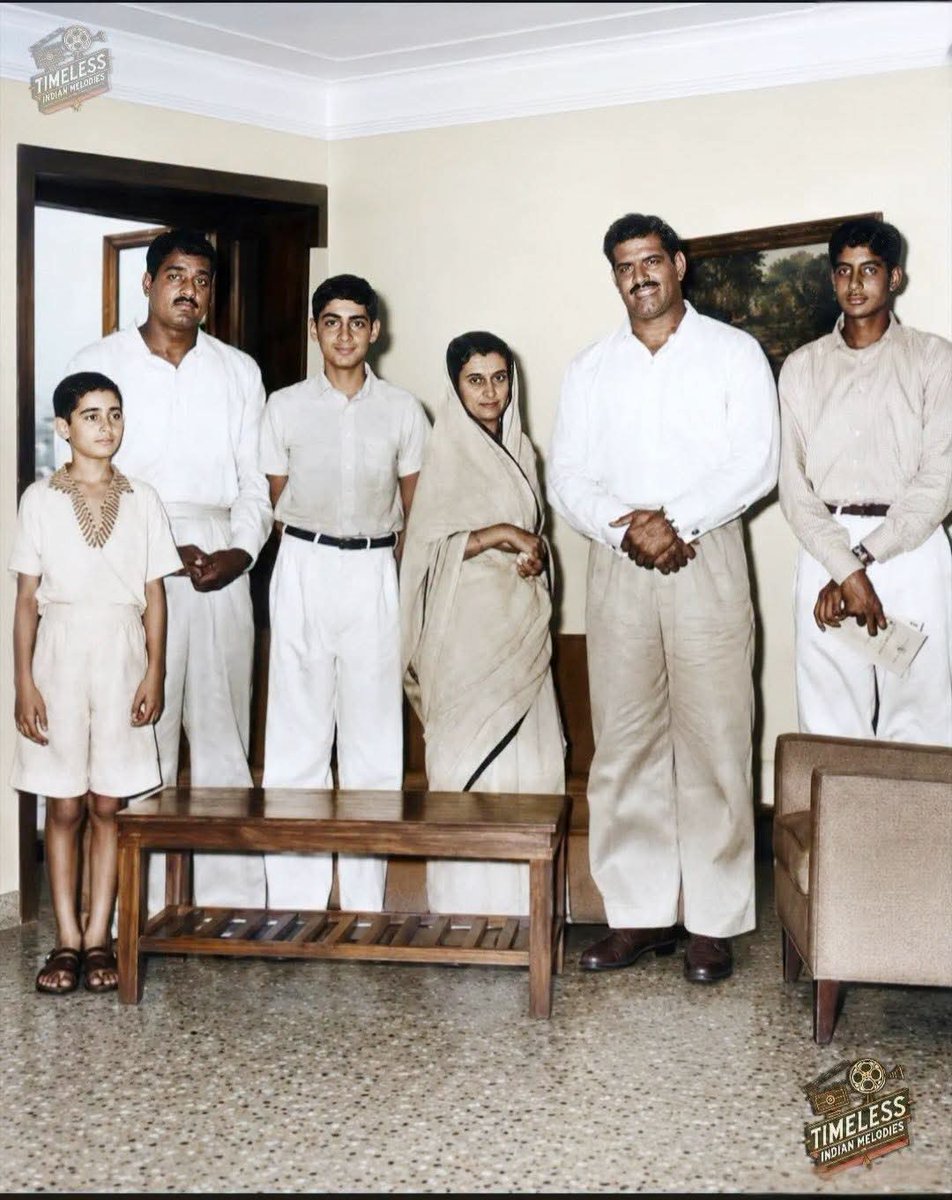AdhirSinha's tweet photo. 1957. 

At first glance, it looks like an ordinary photograph.

Then the names begin to reveal themselves.

Indira Gandhi.

Dara Singh.

Randhawa.

Amitabh Bachchan.

Ajitabh Bachchan.

And suddenly the room feels a lot smaller.

What fascinates me isn’t the celebrity.

It’s the timing.

Amitabh is still years away from his first film.

Indira Gandhi is still years away from becoming Prime Minister.

Dara Singh is famous, yes, but as a wrestler. The cinema icon and television legend still belong to the future.

The Bachchan brothers are here because long before Bollywood entered their lives, the Bachchans and the Nehrus-Gandhis shared a friendship that went back to Harivansh Rai Bachchan and Teji Bachchan.

That’s the detail most people miss.

This isn’t a meeting of famous people.

Not yet.

It’s a gathering of families, friends and familiar faces.

History only arrives later.

Looking at the photograph today feels a bit unfair.

We know how the story ends.

They don’t.

The teenager in the frame has no idea that one day India will call him the Shahenshah.

The woman in the sari has no idea that she will become one of the most powerful political figures of the twentieth century.

And nobody in that room knows that a simple photograph will still be circulating nearly seventy years later.

That’s what I love about old pictures.

They capture people before history gets hold of them.

Before the headlines.

Before the mythology.

Before the world starts introducing them with titles.
(AI aided )