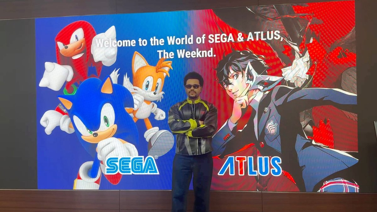 SEGA_OFFICIAL's tweet photo. The Weeknd visits SEGA &amp; ATLUS HQ in Tokyo!
Welcome to the world of SEGA &amp; ATLUS. https://t.co/yq2294z7vD