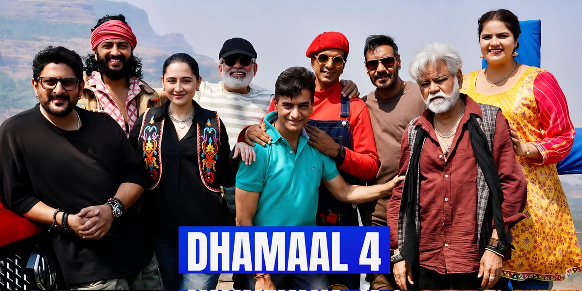 RandomCineMood's tweet photo. #Dhamaal4 Team & #AjayDevgn in a Dilemma? 🔴🚨

After the Teaser of #Welcome3, the #Dhamaal4 Makers shifted the Film from July 3 to July 17 to avoid a Semi Clash with #Welcome3 and instead take a Direct Clash with #Odeyssey.

But after Seeing the Strong Advance Booking Response for #Odeyssey, they Reportedly Preponed it again to July 10! 

Recent Forced Sequels of #AjayDevgn — #SonOfSardaar2 and #DeDePyaarDe2 — Failed Badly at the Box Office.

The Frequent Release Date changes Suggest that the Makers aren't Fully Confident about #Dhamaal4 either.