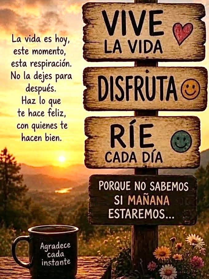 LorenaBarquero1's tweet photo. Buenos días  mundo en cambio 🌤🏕🌳🌻

"Cada lunes se abre una página  nueva en el libro de nuestra vida, escribe en ella con @Gratitud @Esperanza y @Fe porque tus primeros capítulos puedan estar adelante, Que este lunes  te regale muchos motivos para creer y sonreir" https://t.co/muXqbrhebG