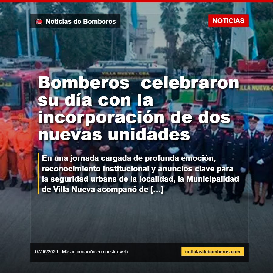 NdBomberos's tweet photo. 🚨 Bomberos celebraron su día con la incorporación de dos nuevas unidades 🚨 En una jornada cargada de profunda emoción, reconocimiento institucional y anuncios clave para la seguridad urbana de la... - Link: https://t.co/cL6GmyczSr https://t.co/acWed8fXDG