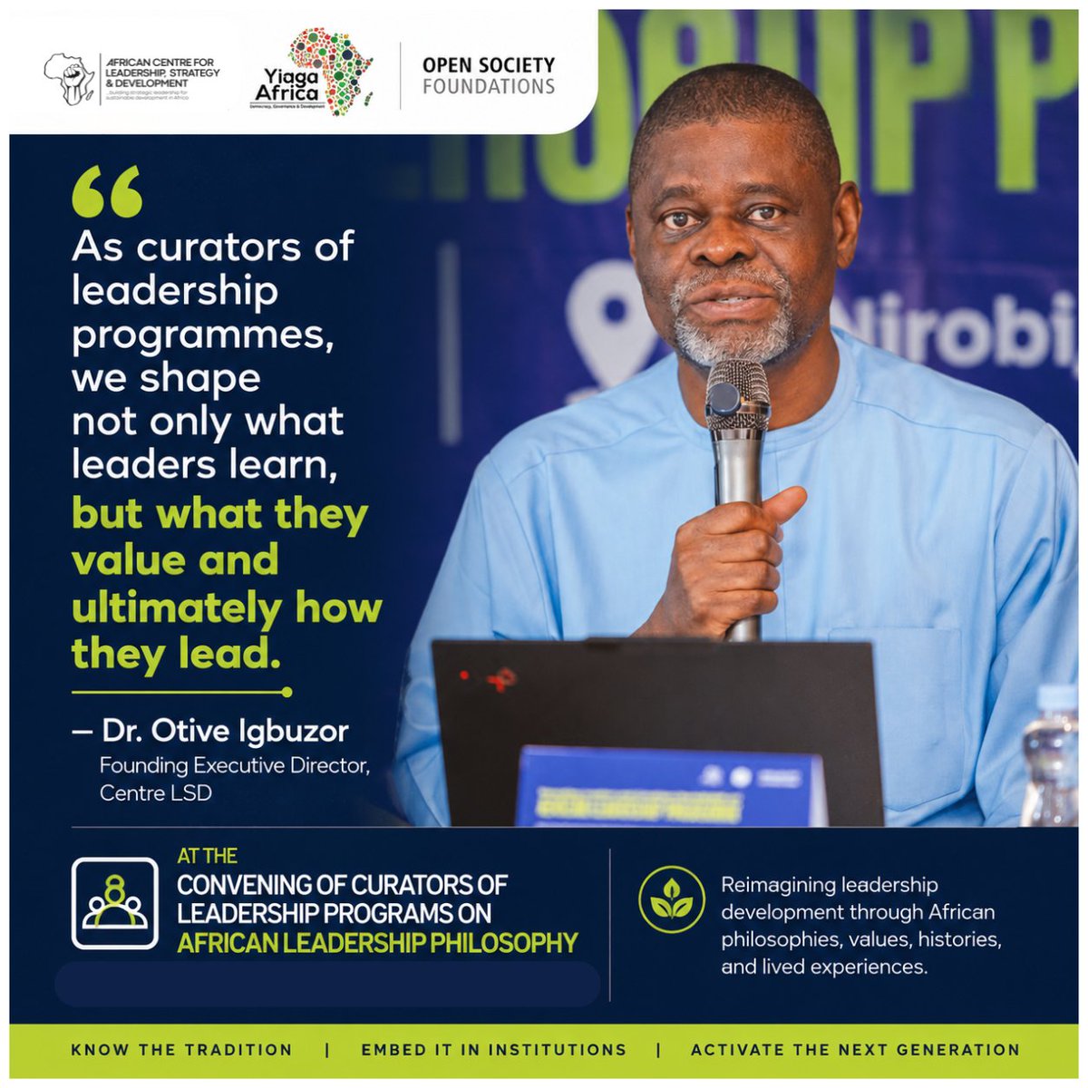 centrelsd's tweet photo. What kind of leadership does Africa need?.
Leadership remains one of the most important determinants of Africa's future. This week, may our actions reflect the values of integrity, accountability, service, and community.
#AfricanLeadershipPhilosophy https://t.co/B1dL16ri3e