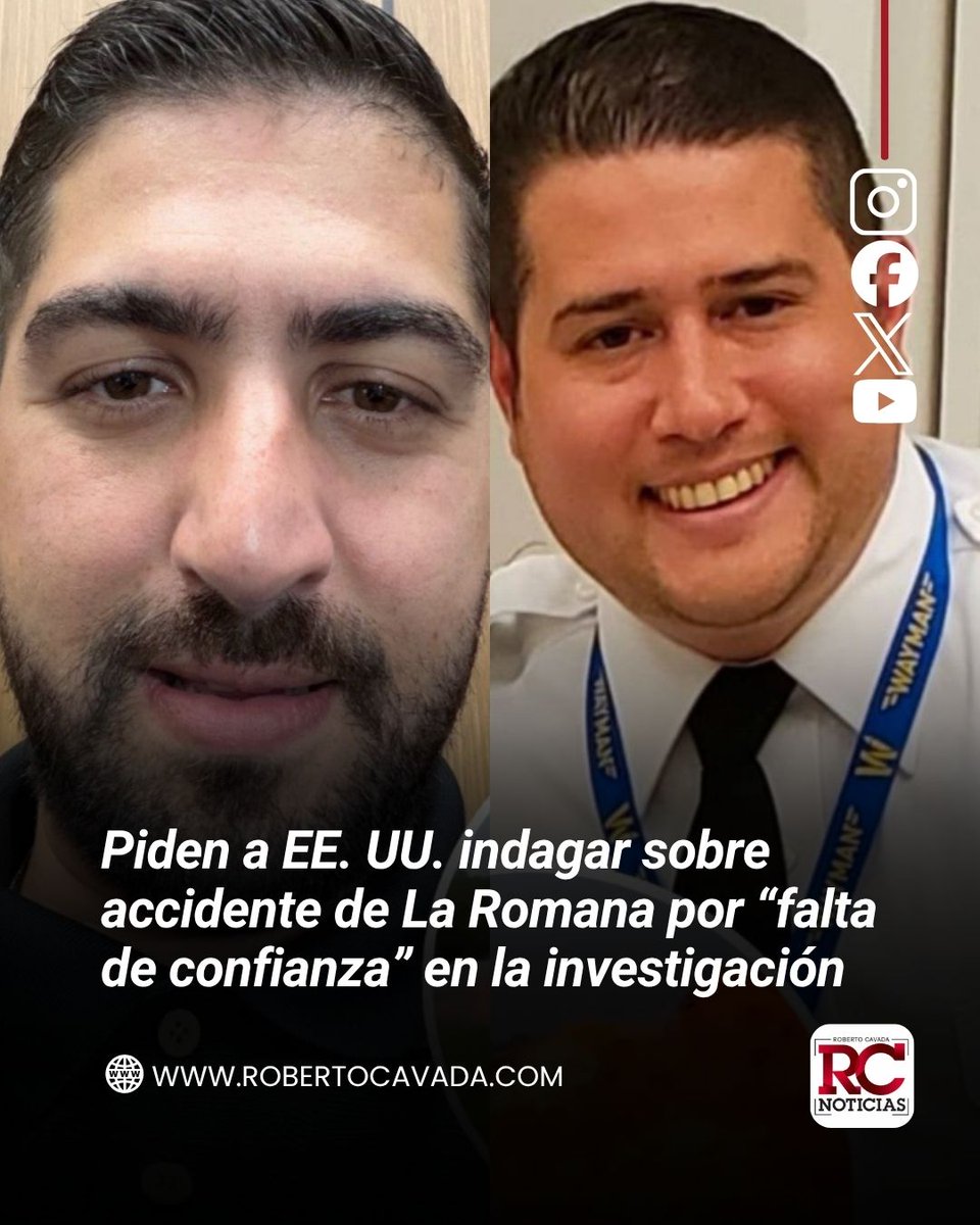 rcavada's tweet photo. Consejo de Capitanes pide a EE. UU. investigar accidente de La Romana por “falta de confianza” en la investigación

https://t.co/jmi67lwCxU https://t.co/uhYnAqAVdy