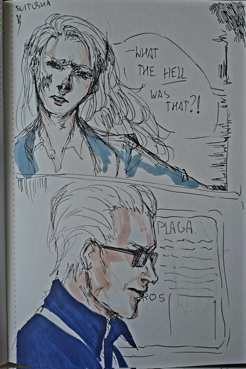 suitoshik's tweet photo. Came back from dead to show some doodles with Wesker and Watson...
Yeah, after some relationship with Albert she became more nasty with him hehe
#oc #ocxcanon #REBHFun #residentevil #residenteviloc #residentevilart #AlbertWesker #ElizabethWatson https://t.co/q8Esf9KWOJ