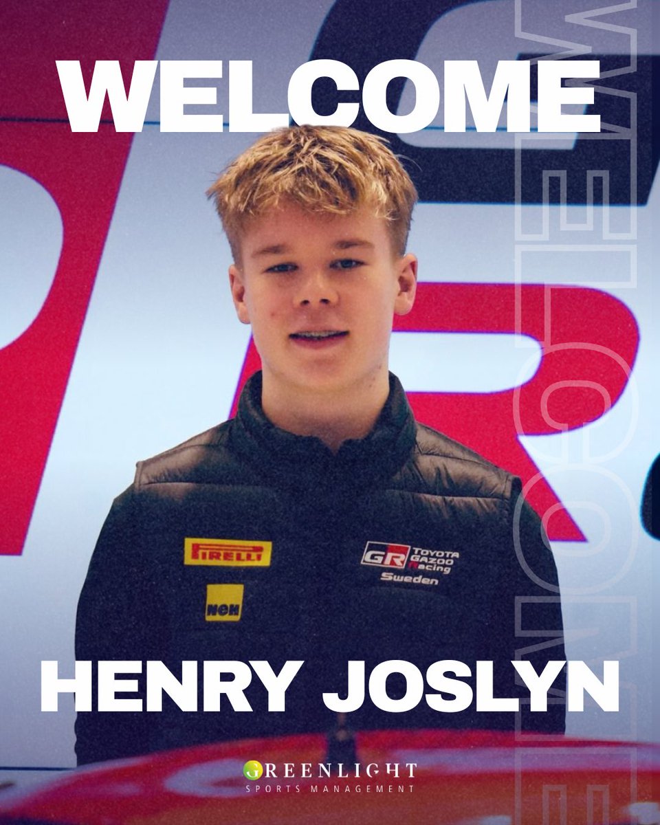 Greenlightsp's tweet photo. Ladies and gentlemen, please give a warm welcome to the newest member of the #GSM family, @HenryJoslynRace 🤝
We are looking forward to supporting Henry as he contests the GT4 European Series with Toyota Gazoo Racing Sweden!
#GreenlightSportsManagement #ByDriversForDrivers https://t.co/2ump5m0Cbf