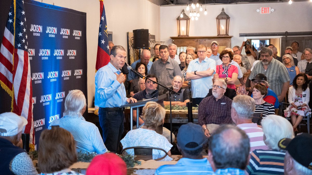 RickJacksonGA's tweet photo. A little more than four months ago, we sent an earthquake through the political establishment. In eight days, it’s time to finish the job. 

I’m Rick Jackson, a self-made conservative outsider. I’ve campaigned across the entire state, met thousands of Georgians, heard their stories, and answered their questions. Now, I’m ready to take action for YOU. But first, I need your vote to win this runoff. 

Early voting is happening statewide starting TODAY. 

Find your polling place and GO VOTE! 

https://t.co/6EIFnR2c1b