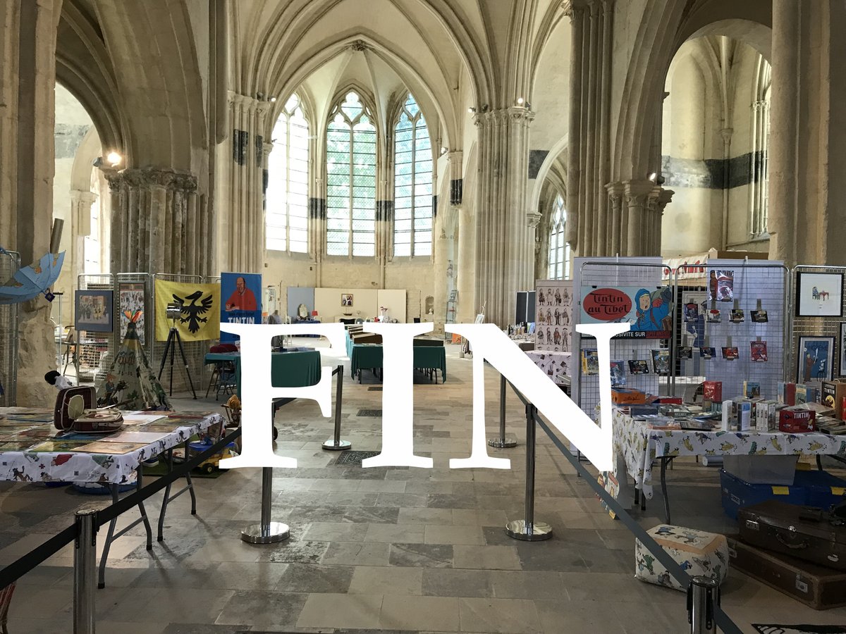 LJavobs's tweet photo. 15ème et ultime édition des Journées Tintinophiles de Senlis du 5 au 7 juin c'est malheureusement finie... FIN https://t.co/MU5EwWRTri