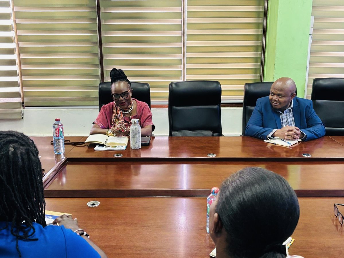 RamsarConv's tweet photo. World Oceans Day activities are officially underway in Ghana.
At the invitation of the Government of Ghana, the Secretary General Dr Musonda Mumba began the World Oceans Day programme with a courtesy visit to the Environmental Protection Authority of Ghana. 

She held a productive courtesy visit with the Environmental Protection Agency, chaired by the Deputy Executive Director. The discussions established a clear baseline for the mission and strengthened collaboration ahead of the day’s main event.

Protecting our oceans requires shared responsibility — and today’s engagement reflects that commitment.
#WorldOceanDay2026 #ConventionOnWetlands