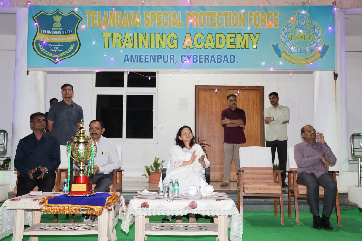 DGTSPF's tweet photo. In recognition of the exemplary hard work, discipline, and dedication exhibited by the SPF Contingent in securing the 2nd Best Marching Contingent Trophy during the Telangana Formation Day 2026 Parade held at the Parade Grounds, the Director General, TGSPF, https://t.co/P9I9ttpwuc
