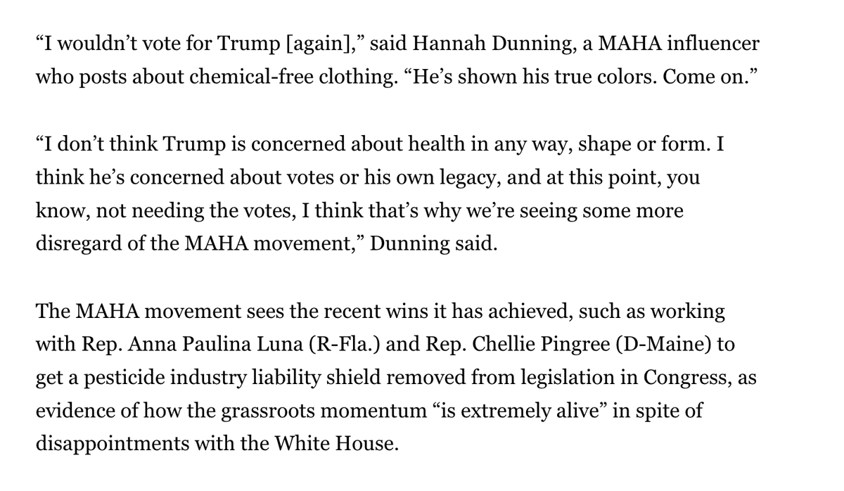 ENBrown's tweet photo. Trump is losing the MAHA moms https://t.co/VTbbTtJAA3 https://t.co/Ai2fwEoGKW