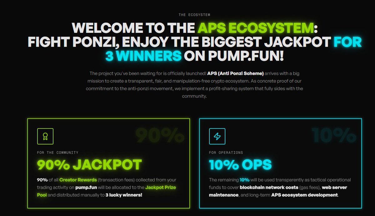 Aps Token APS (@APSAntiPonzi) / Posts / X