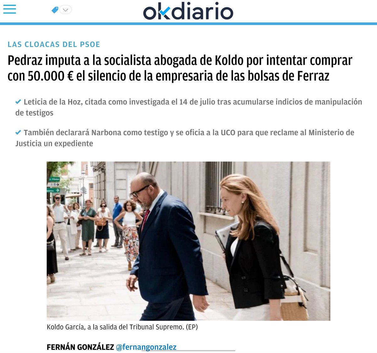 o_deconstruido's tweet photo. 💢 A la izquierda, Silvia Intxaurrondo intentando desacreditar a la UCO para tapar a la abogada de Koldo.

💢 A la derecha, "Pedraz imputa a la socialista abogada de Koldo por intentar comprar con 50K el silencio de la empresaria de las bolsas de Ferraz". https://t.co/B5qDfXyfHq