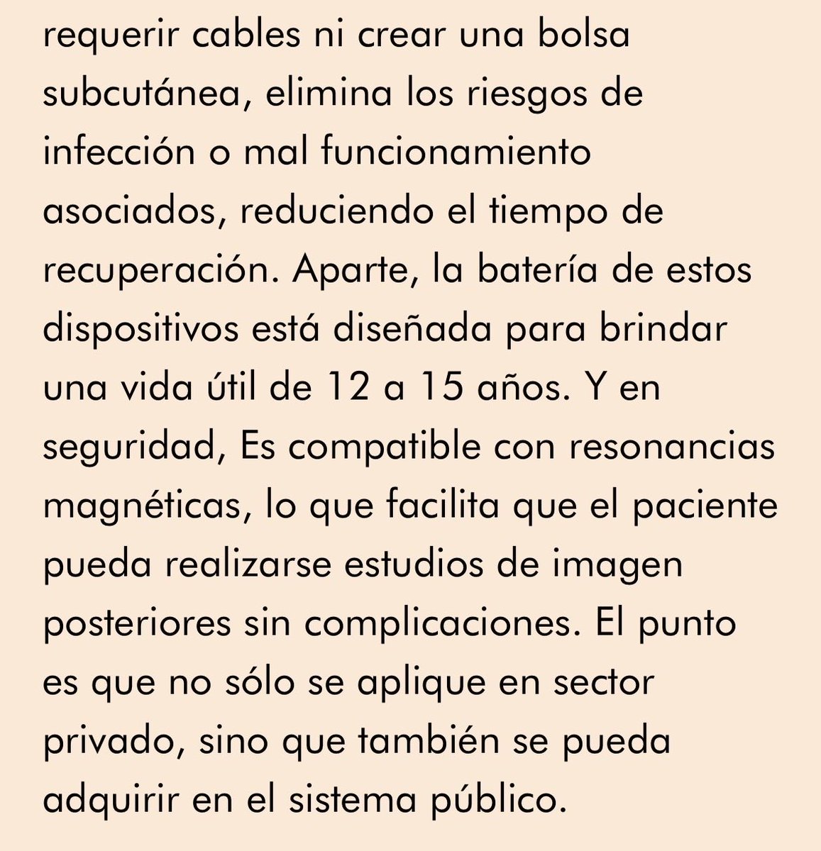 MaribelRCoronel's tweet photo. Las enfermedades cardiovasculares son la principal causa de defunción en el mundo, con 17.9 millones de muertes al año, según la OMS. En este contexto, Medtronic lanzó en México su sistema Micra, considerado el marcapasos más pequeño del mundo, 93% más chico que los tradicionales. El dispositivo se implanta directamente en el corazón mediante un catéter a través de la ingle, sin cables ni incisiones en el pecho, lo que reduce riesgos de infección y tiempos de recuperación. Además, cuenta con una vida útil de 12 a 15 años y es compatible con resonancias magnéticas. 

https://t.co/AxCvZcd67s