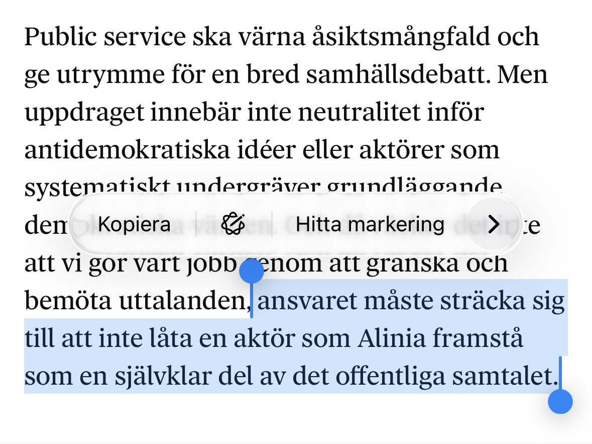 miraklangs's tweet photo. Vilka är SVT att godtyckligt avgöra vad som är ”antidemokratiska idéer”? Det här uttalandet som sådant är antidemokratiskt. https://t.co/GdKzWMFPX7