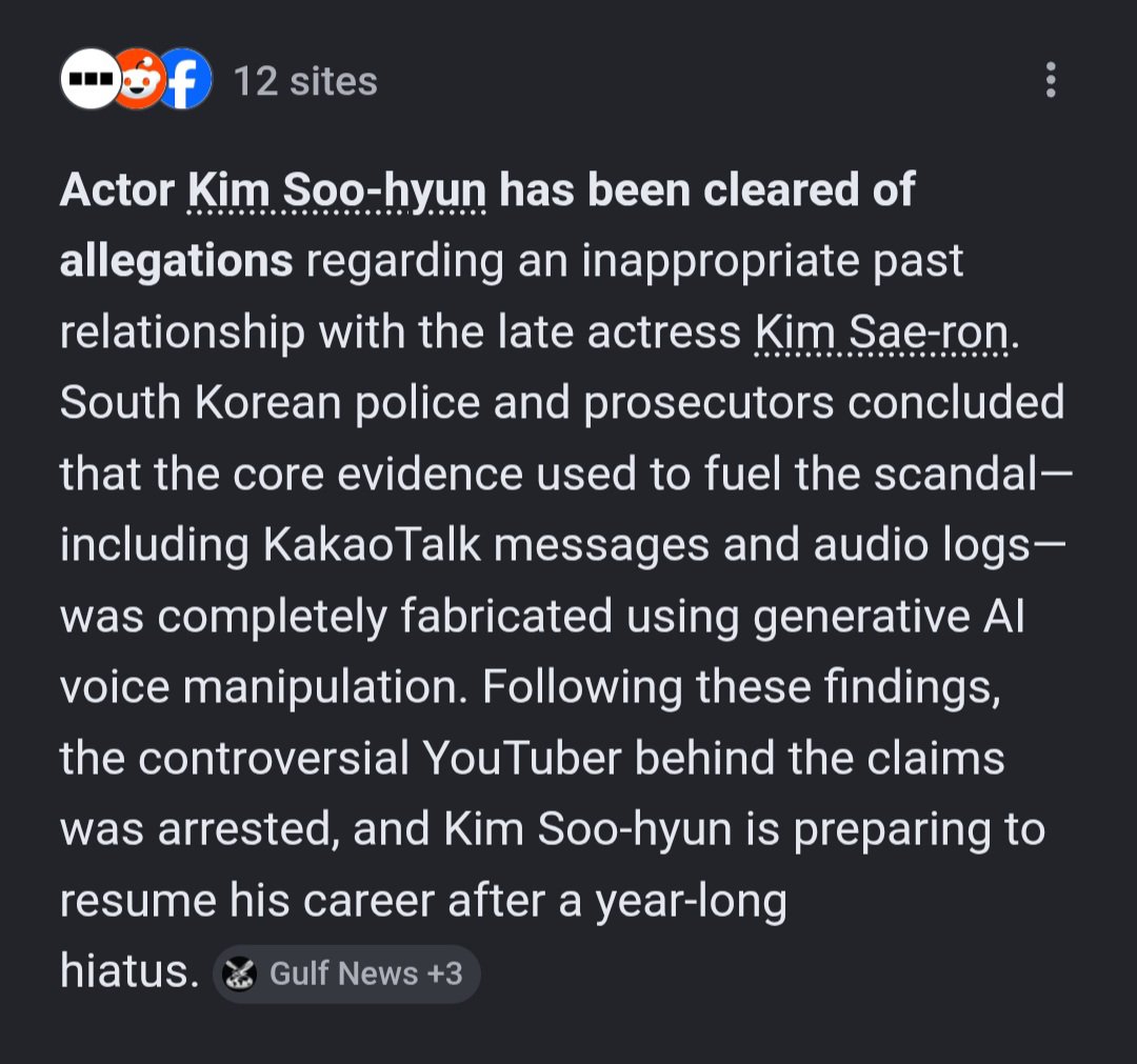 richslapsoil's tweet photo. @Mbay023 KIM SOO HYUN IS INNOCENT.  Kim Saeron's money-hungry family will be behind bars soon! https://t.co/XL3alJYjnL