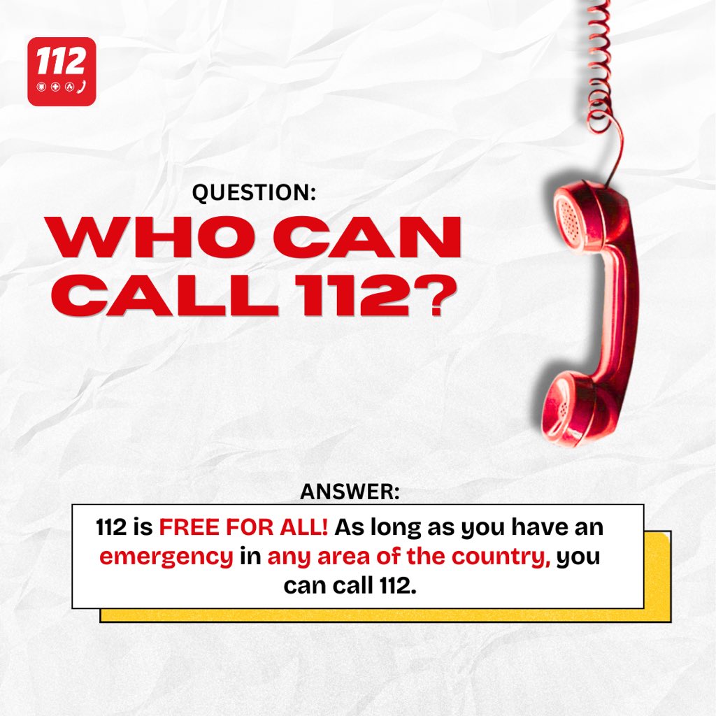 EccNigeria112's tweet photo. 🇳🇬 The Official Communications and Awareness Platform for Nigeria's 112 Emergency Network

📞 Dial 112 | Fast • Free • Nationwide
🚨 Emergency communication, response coordination, public safety awareness &amp; ECC updates
⚠️ Please do not report emergencies via DM https://t.co/Mn3mXstz8k