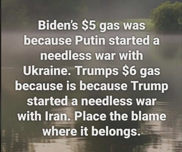 JamesTate121's tweet photo. If you believe anything else, you are causing your own high gas prices. https://t.co/tgijc0l9q6