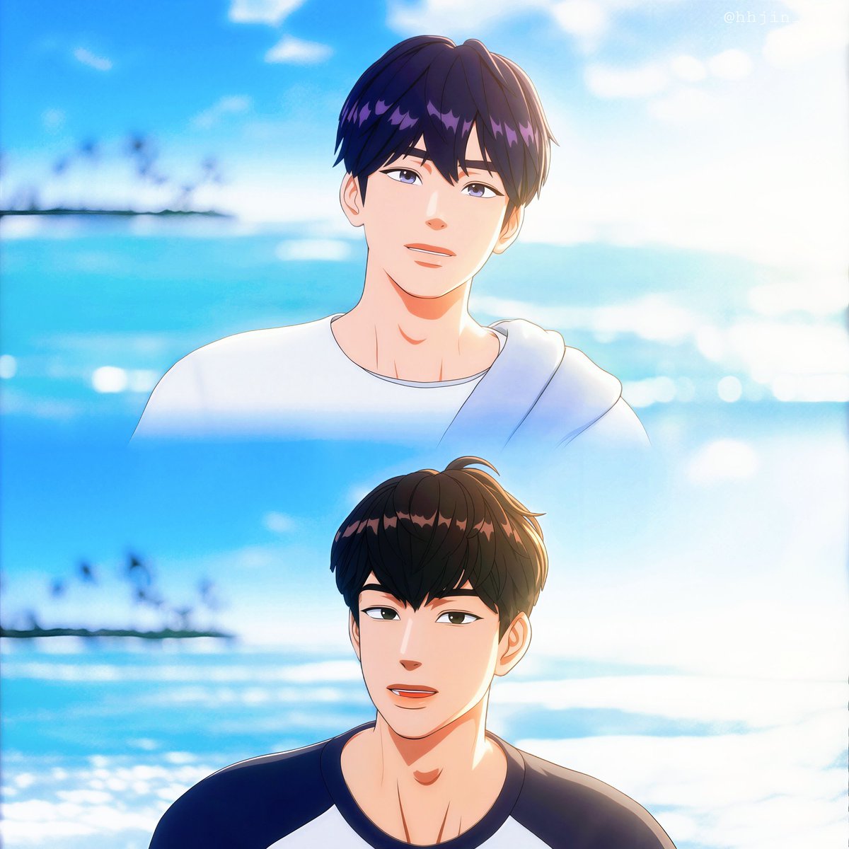 hhjin_58's tweet photo. 우리 바다 갈까
오늘 하늘이 어떻든 
그냥 단둘이서 저 멀리 다녀올까
#플레이브 #PLAVE #예준 #하민 https://t.co/PPVW2TAUPy
