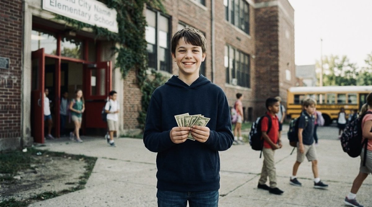 SojkoK's tweet photo. A 14-year-old kid from Ohio is making $3,200/month while his classmates are begging their parents for lunch money😳

Here's the exact breakdown of how he does it:

Week 1: He found a problem. His school had 600 students who all needed essays proofread, study guides summarized, and flashcards made. Nobody had time. Everyone was stressed.

Week 2: He spent $0 setting up a workflow. #Claude handles the content generation and rewriting. n8n automates the order intake through a simple Google Form. #ElevenLabs converts study notes into audio files kids can listen to while gaming.

Week 3: He charged $8 per flashcard set, $12 per essay review, $15 for a full audio study guide. He processed 11 orders in his first week alone.

Week 4: Word spread. He had 34 orders. Zero marketing. Just texting his classmates.

Month 2: He hit $1,400.

Month 3: He hired his 15-year-old neighbor to handle customer messages for $180/month. His profit went up, his workload went down.

Month 4: He expanded to three other schools via Discord study servers. Total revenue that month: $3,200. His costs were $47 in tool subscriptions.

He works about 90 minutes a day after school.

His parents think he's just doing homework.

His teachers think he's unusually focused this semester.

His classmates think he's lucky.

He knows he's not lucky. He just noticed that every single person around him had an urgent problem and zero solutions. He didn't invent anything. He didn't code anything. He connected three tools that already existed and charged people to solve their exact pain point.