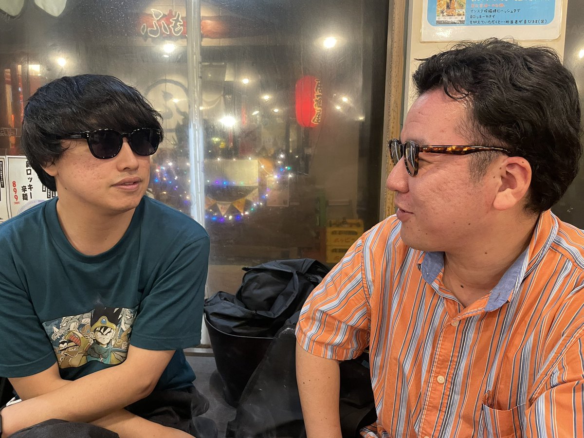 zenmonkey_m's tweet photo. 6/22に同期のトークライブやります！
写真は先月のライブ後に飲み行ったときの"記憶のない写真"です！
https://t.co/nocVVHtdq5 https://t.co/vvy7ayl1HE