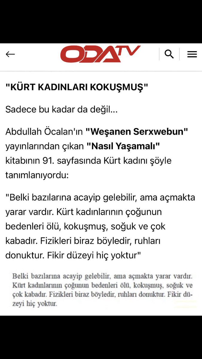 EmecTurhan's tweet photo. @sakiksirri @sakiksirri  rahmi beyin söylemine karşıyım sizler gerçekten KÜRT kadınlarını el üstünde tutup baş üstünde taşıyacak iseniz OÇ soysuz apo ya karşı da boykot ve eylem yapabilecek misiniz https://t.co/dVq6VIehfV